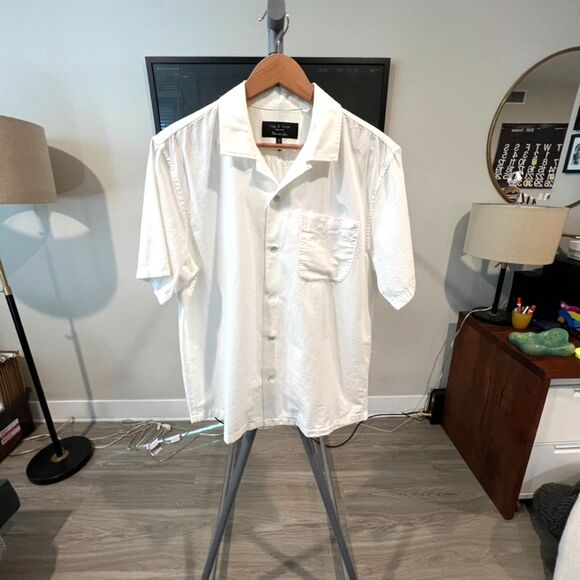 rag & bone - Japanese SS Avery Shirt 2021 NWT - White - Picture 1 of 7